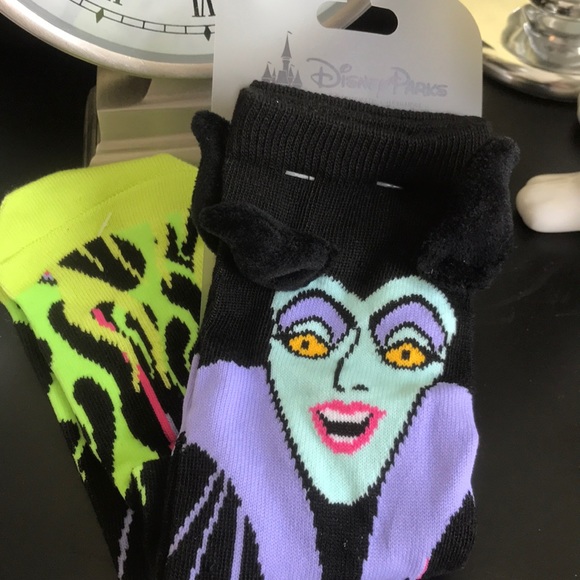 Disney Parks Maleficent Socks New with tag. - Picture 7 of 7